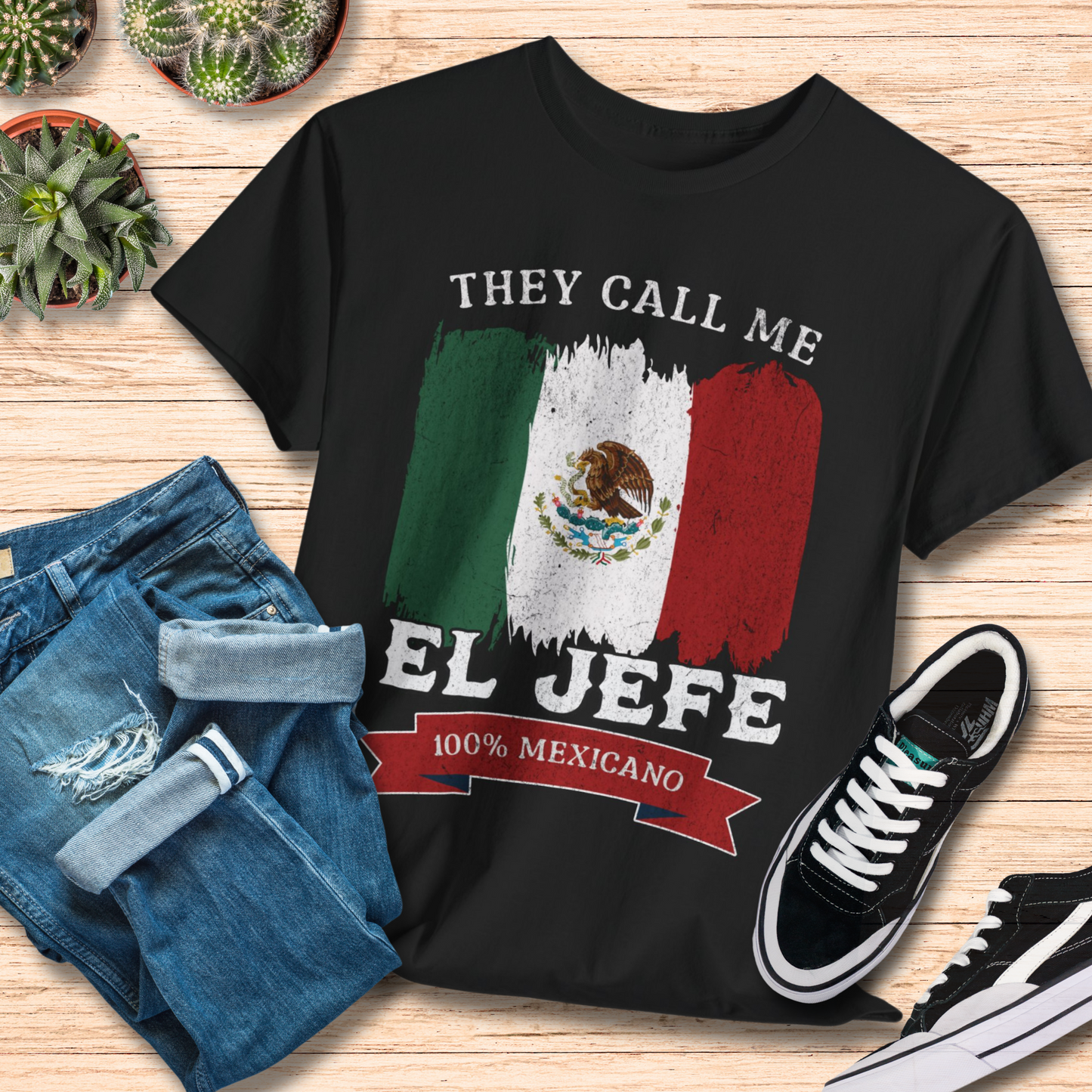 They Call Me El Jefe T-Shirt / Funny Mexican Boss Tee