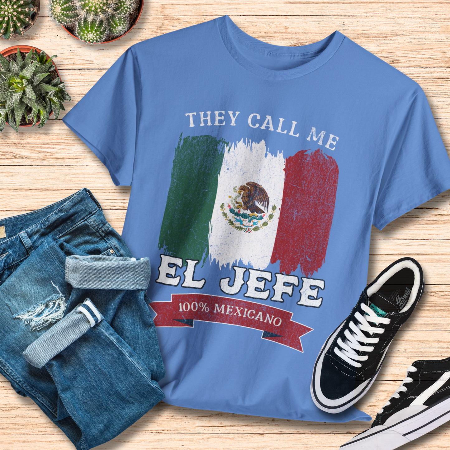 They Call Me El Jefe T-Shirt / Funny Mexican Boss Tee