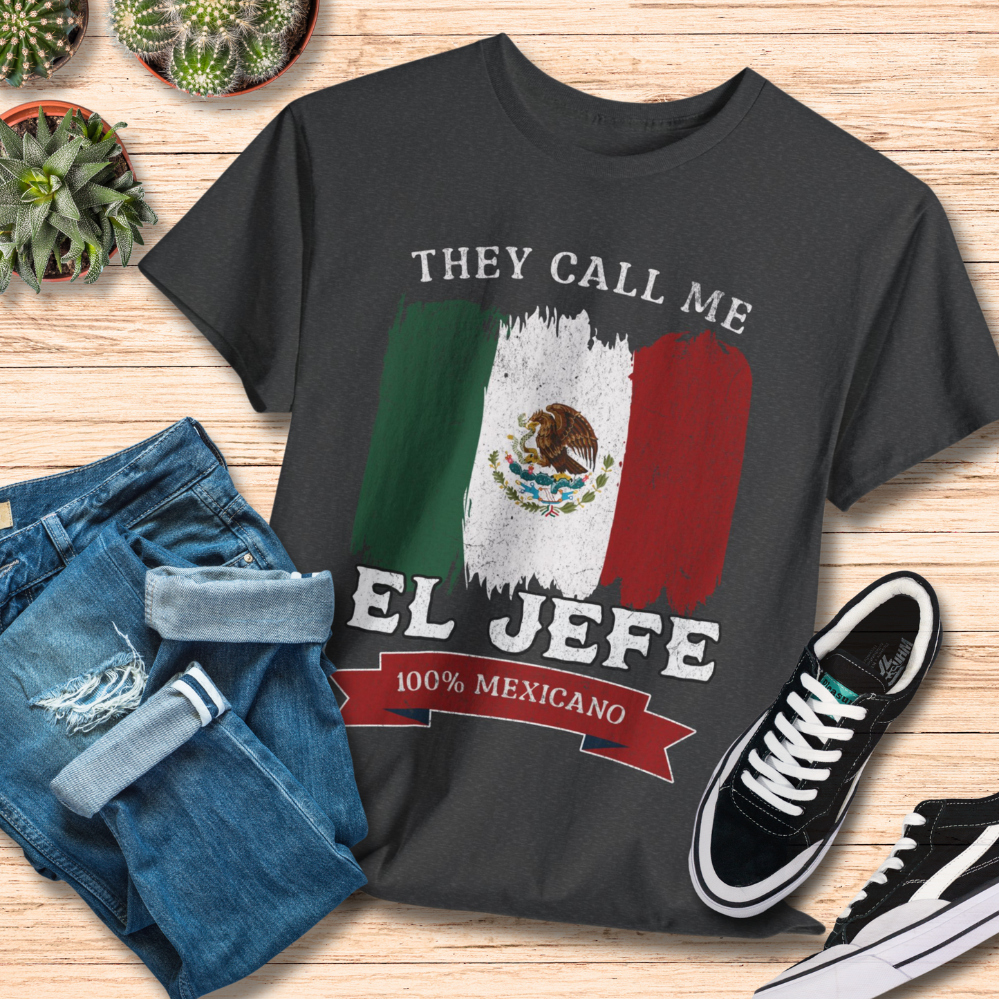 They Call Me El Jefe T-Shirt / Funny Mexican Boss Tee