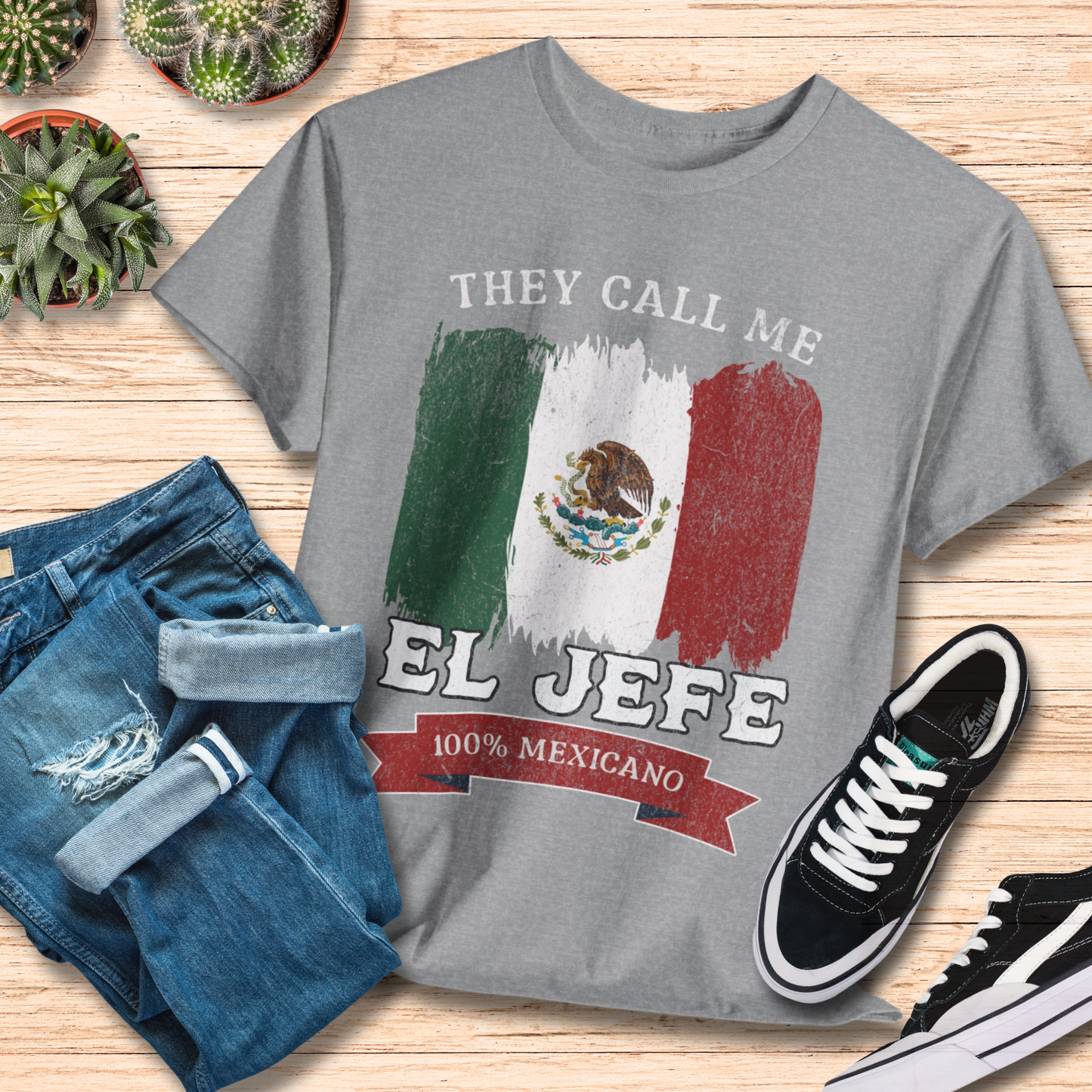 They Call Me El Jefe T-Shirt / Funny Mexican Boss Tee