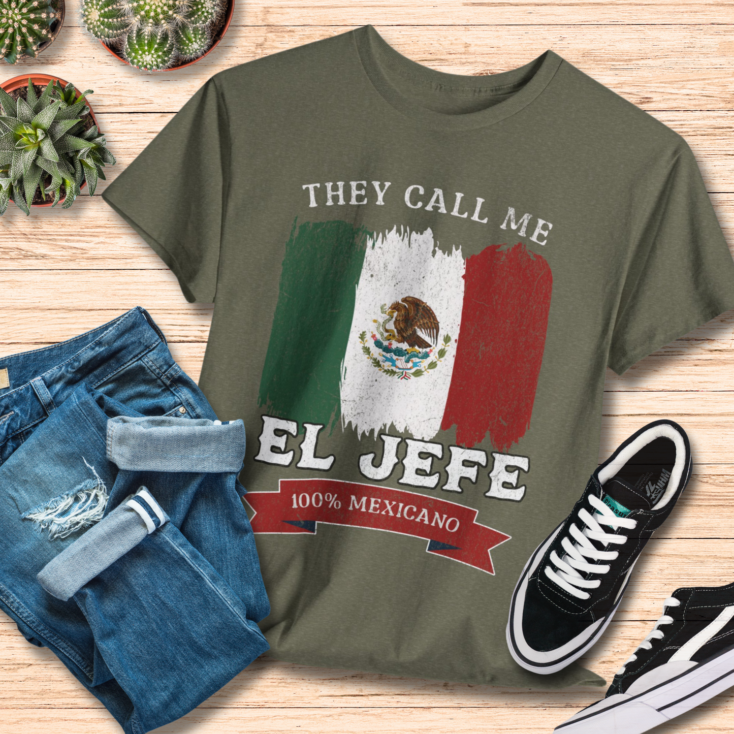 They Call Me El Jefe T-Shirt / Funny Mexican Boss Tee