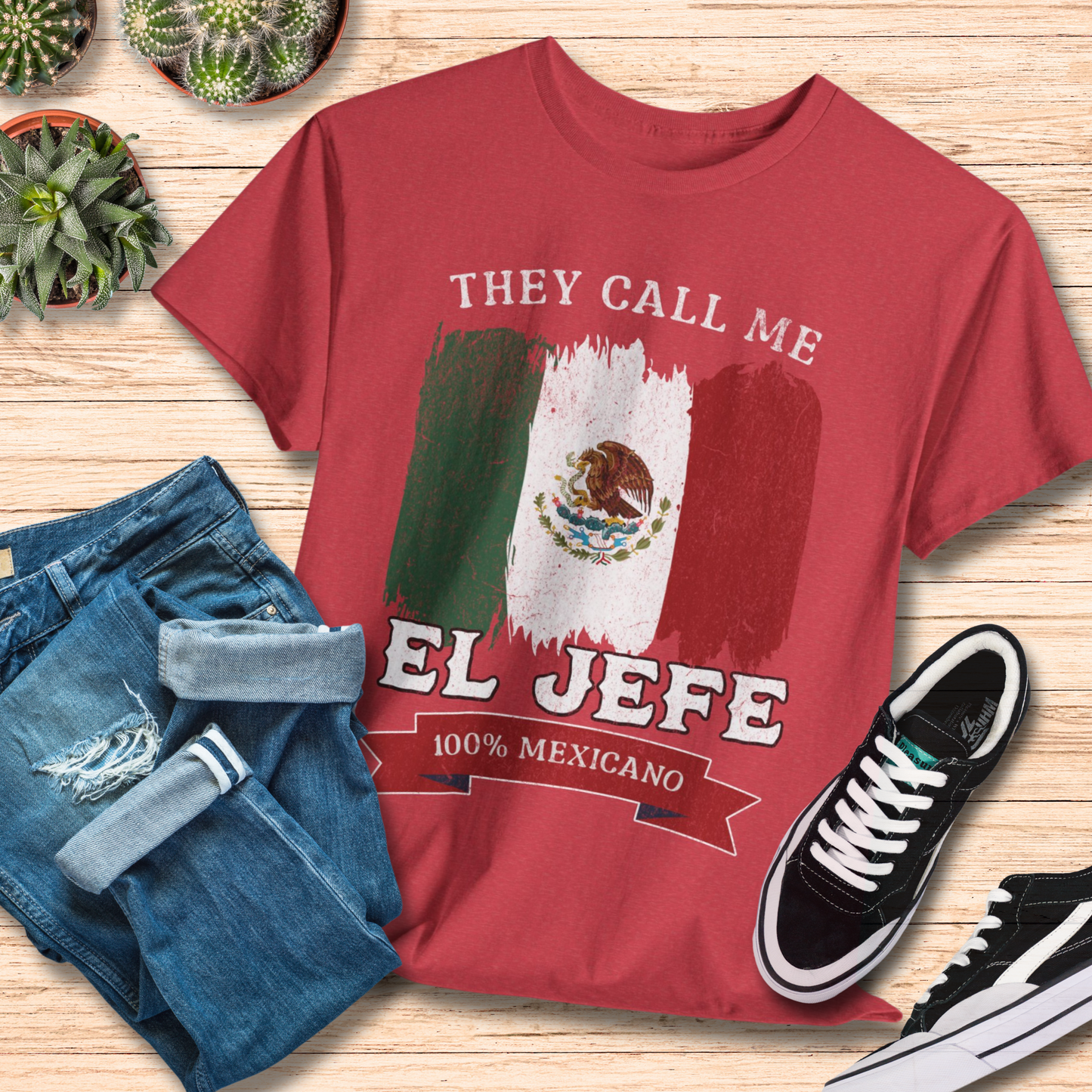 They Call Me El Jefe T-Shirt / Funny Mexican Boss Tee