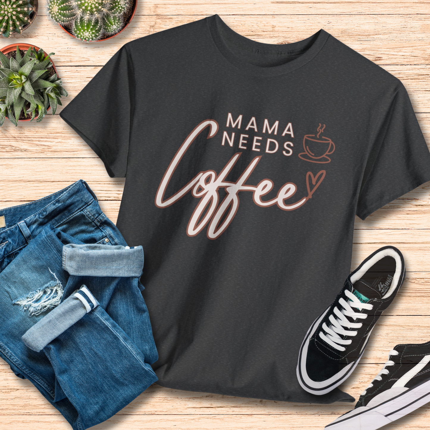 Cute Mama Needs Coffee Shirt / Perfect for Busy Moms