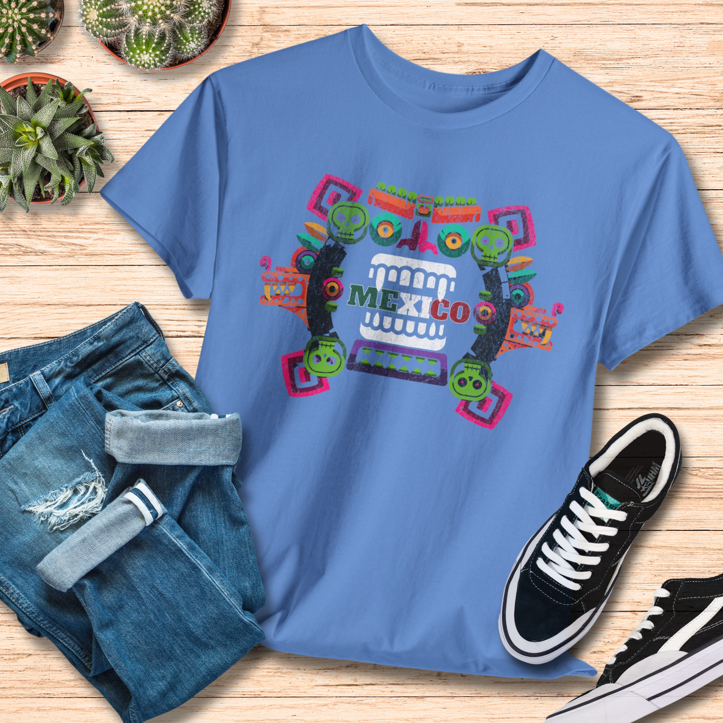 Unique Mexico Mask T-Shirt / Mexican Heritage Shirt