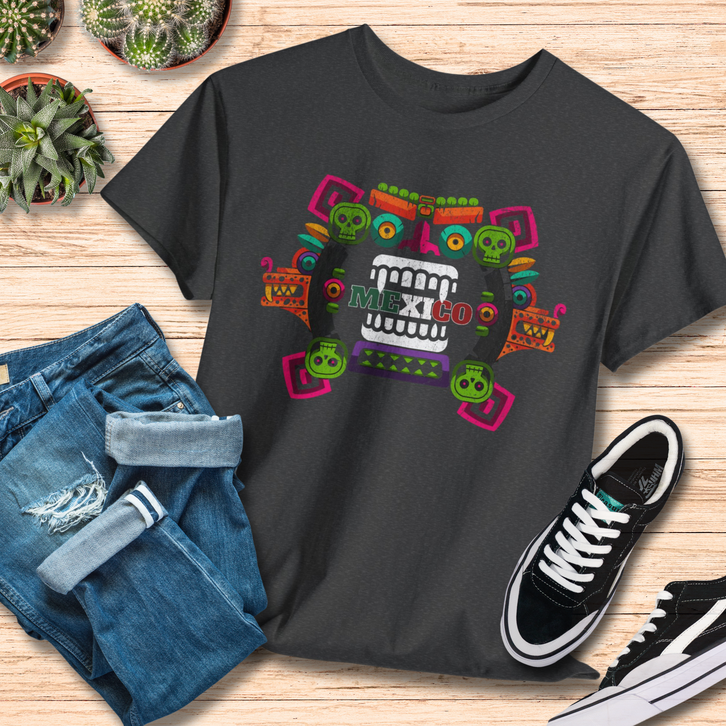 Unique Mexico Mask T-Shirt / Mexican Heritage Shirt