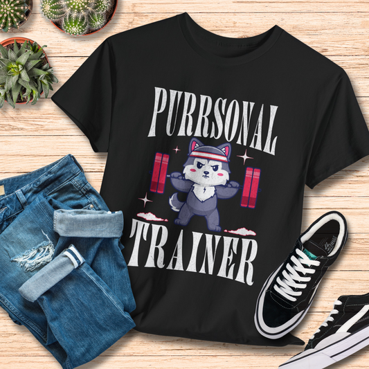 Purrsunal Trainer T-Shirt / Cat Lover Tee