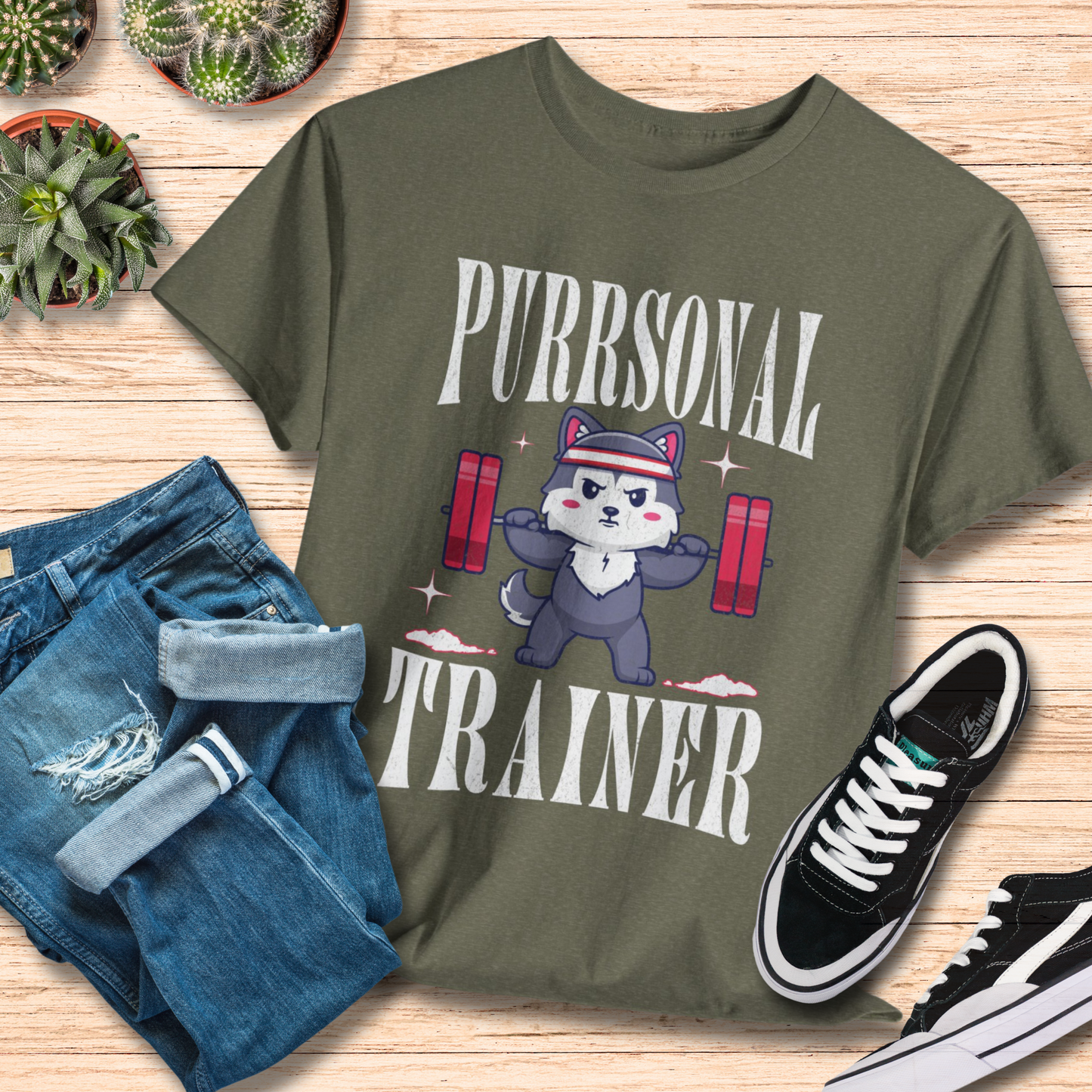 Purrsunal Trainer T-Shirt / Cat Lover Tee