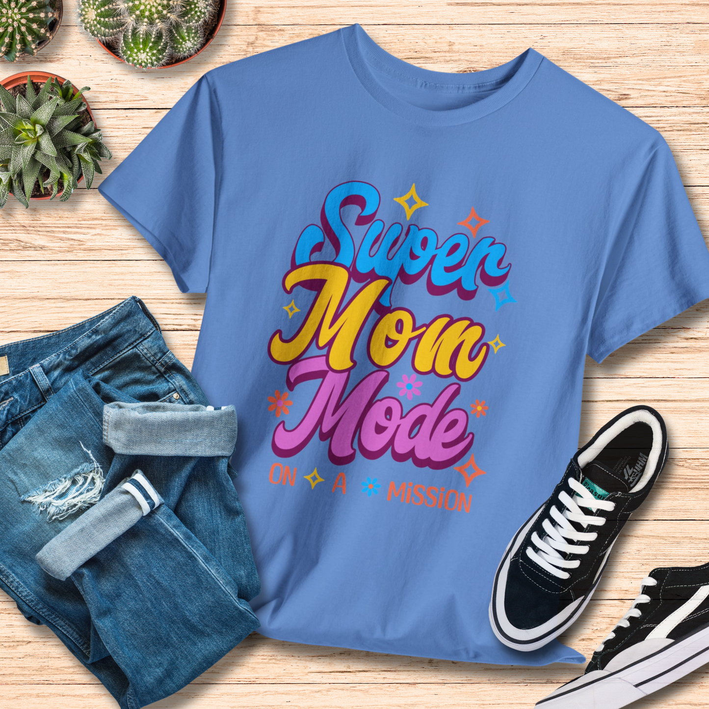 Super Mom Mode T-Shirt / Unique Mama Tee