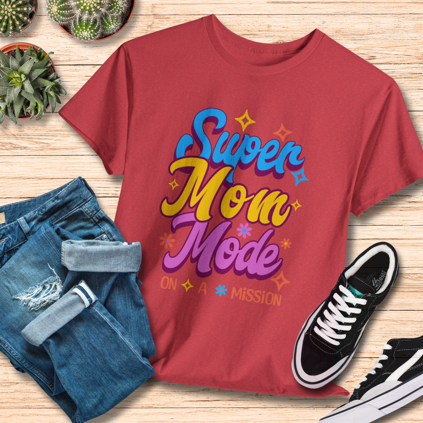 Super Mom Mode T-Shirt / Unique Mama Tee