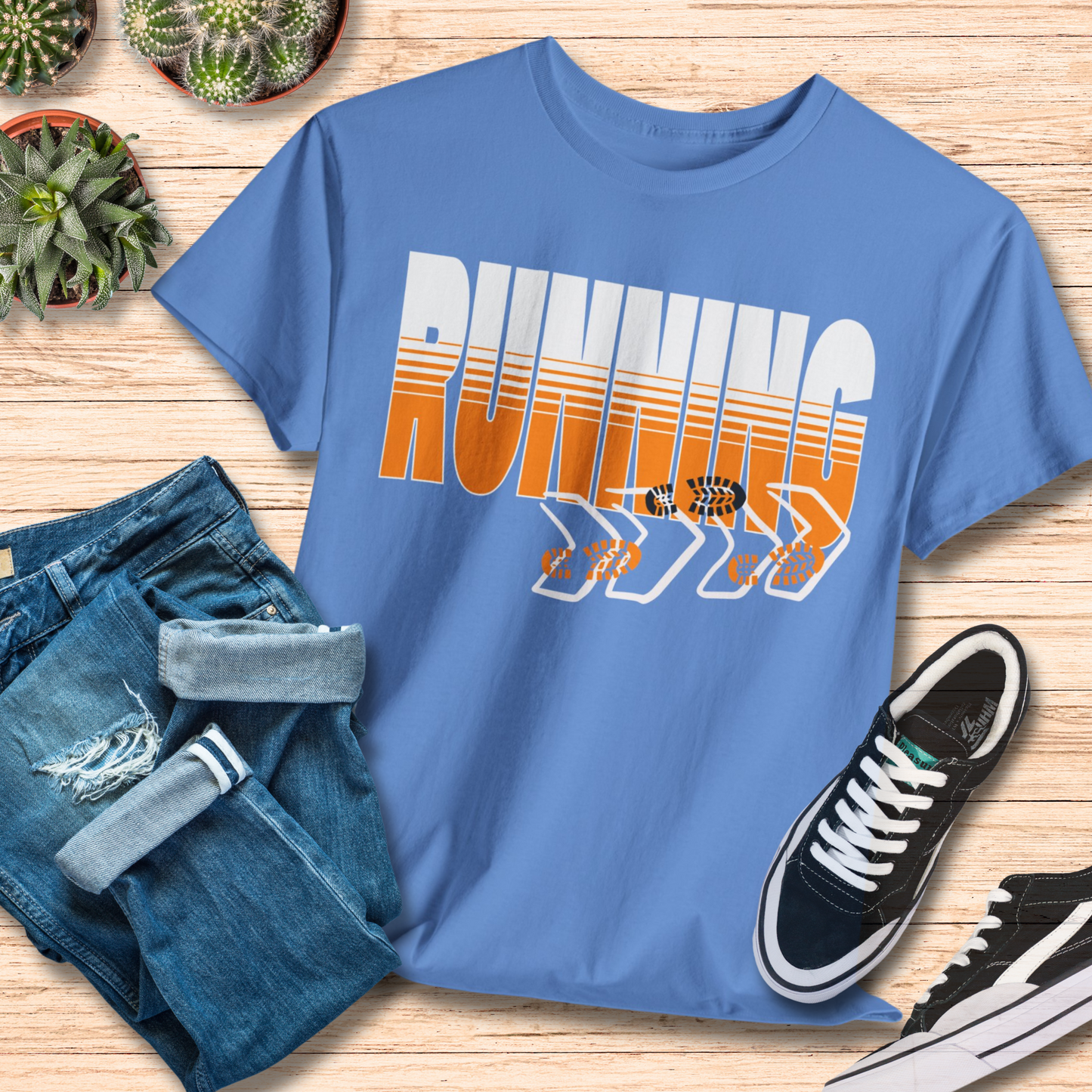 Chase Your Dreams / Stylish Running Steps T-Shirt for Runners