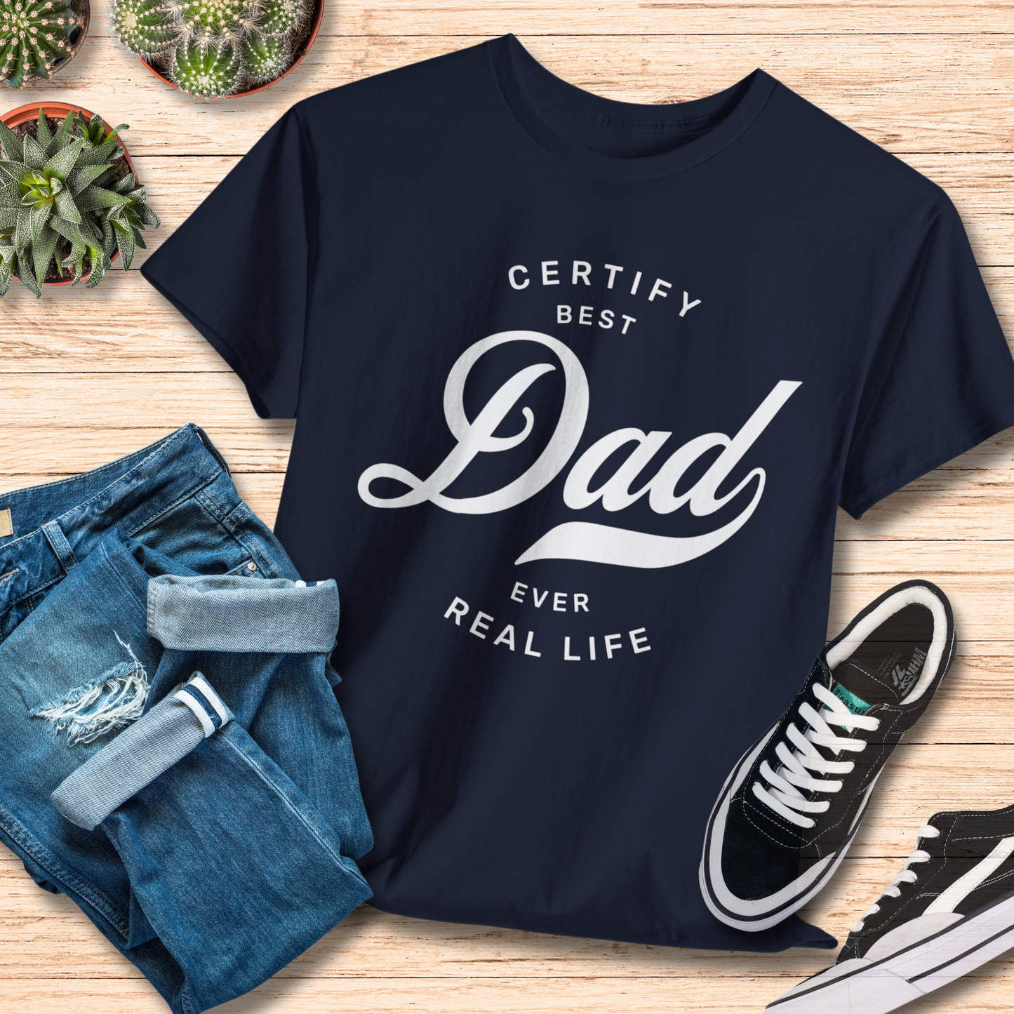 Best Certify Best Dad T-Shirt / Perfect Gift for Dads