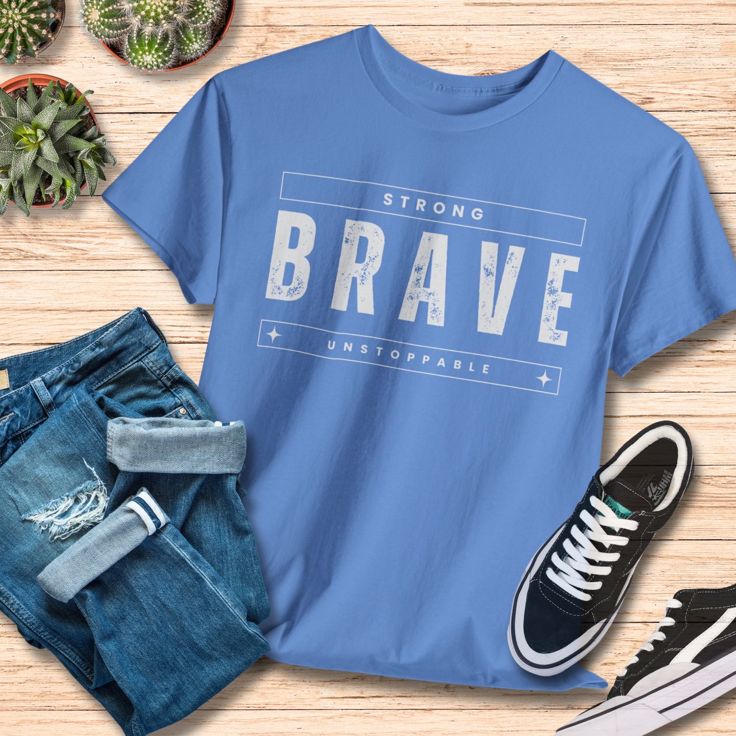 Brave, Strong, Unstoppable T-Shirt / Empower Your Journey