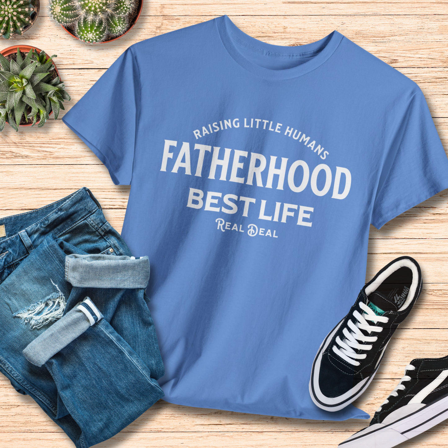 Fatherhood Raising Little Humans T-Shirt / Proud Dad Tee