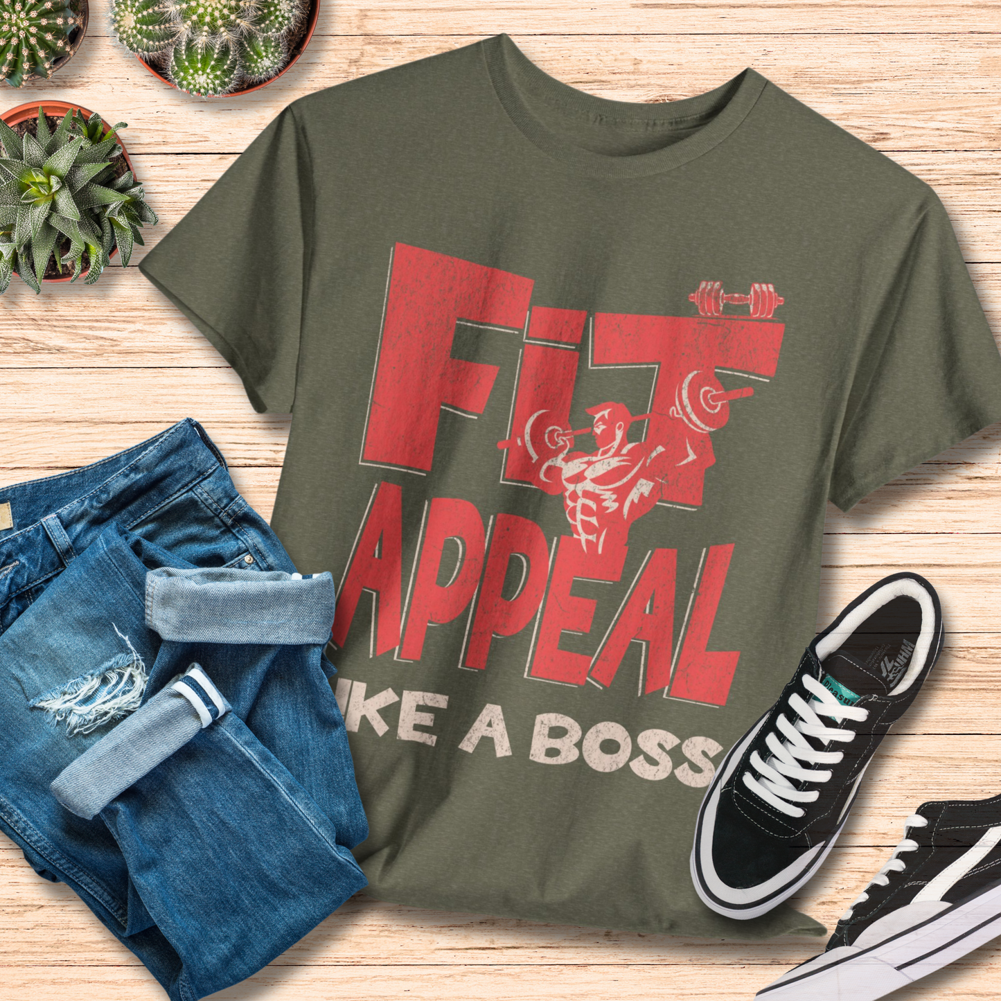 Boss Up with Fit Appeal Shirt / Stylish Fitness T-Shirt