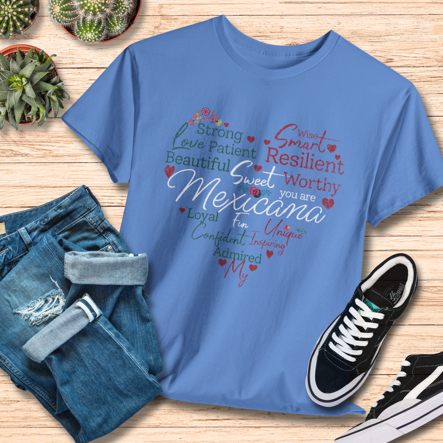 Mexicana Heart T-Shirt / Proud Mexican Heritage Tee