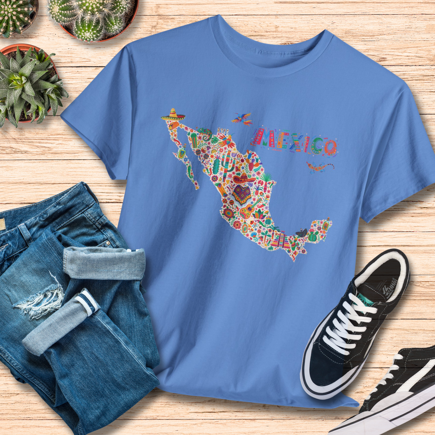 Explore Mexico / Map and Adventure T-Shirt