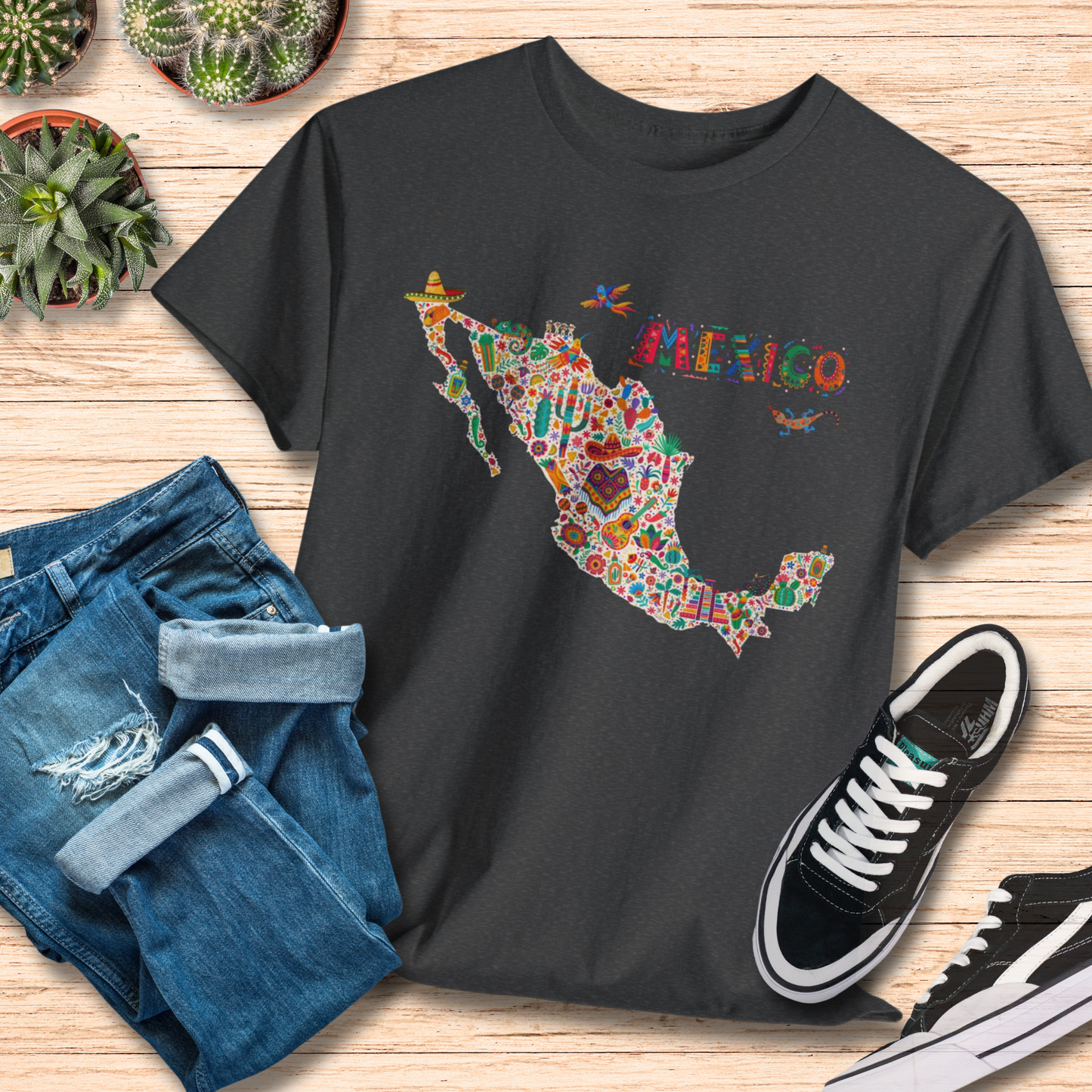 Explore Mexico / Map and Adventure T-Shirt