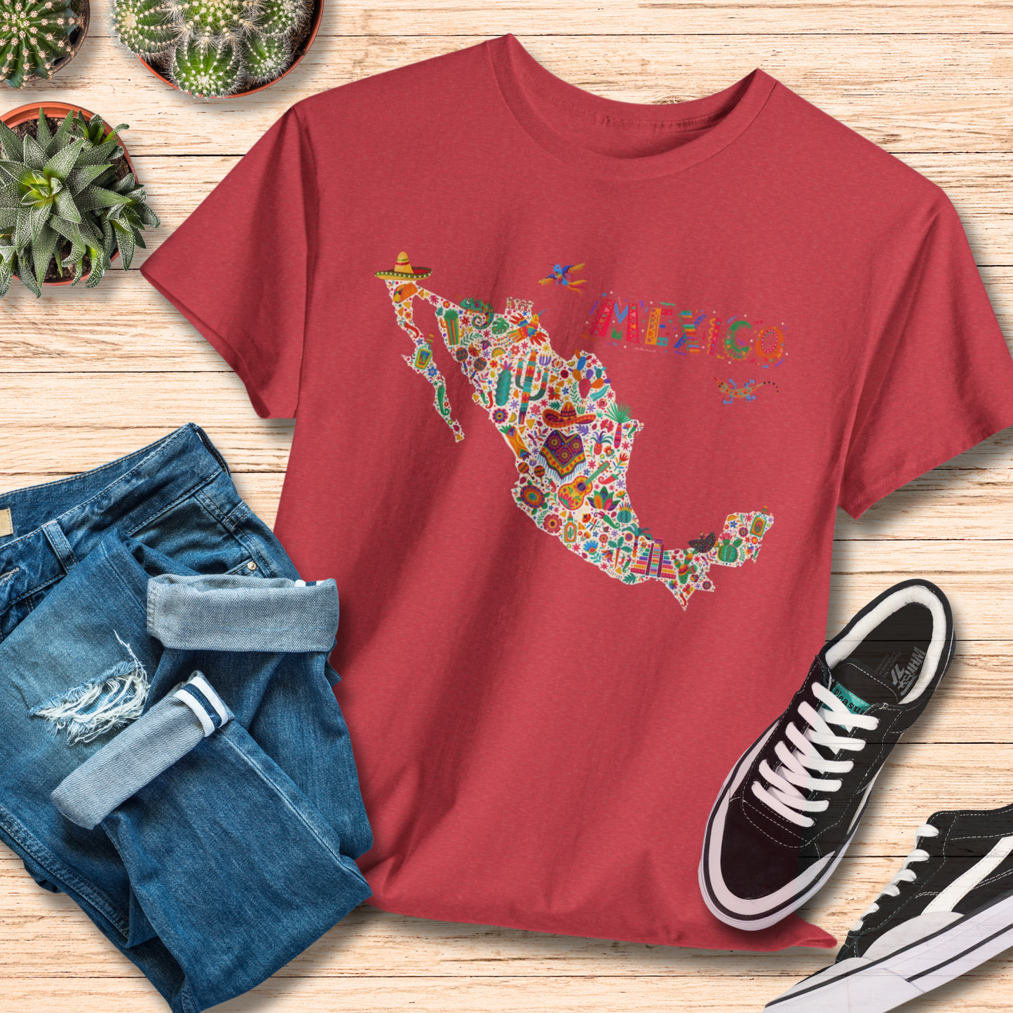 Explore Mexico / Map and Adventure T-Shirt