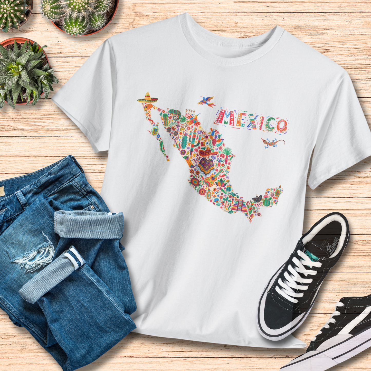 Explore Mexico / Map and Adventure T-Shirt