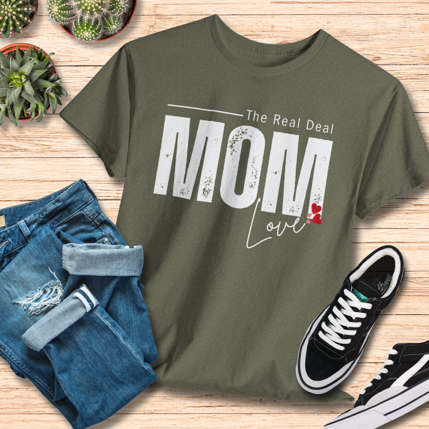 Mom Love The Real Deal T-Shirt / Mama Life Tee