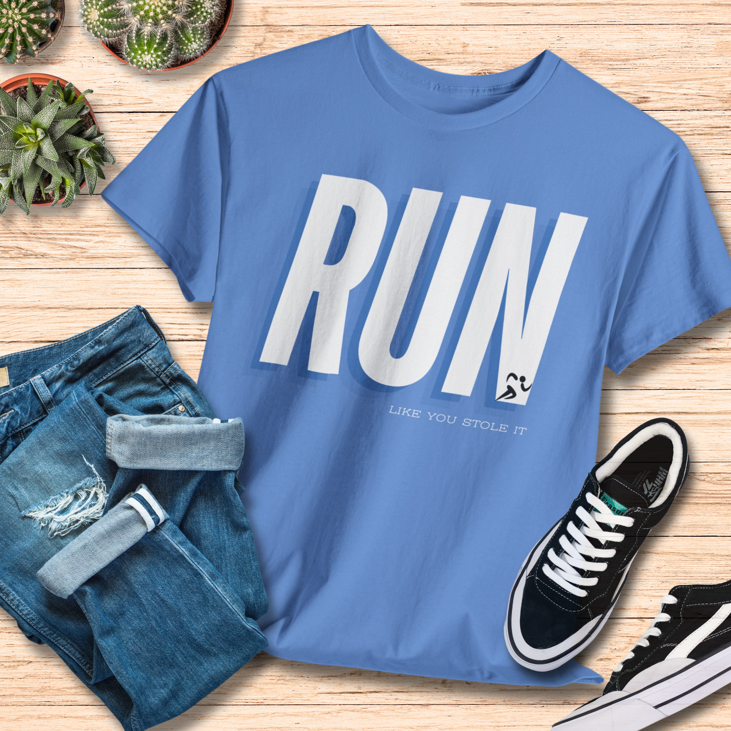 Run Like You Stole It T-Shirt / Funny Motivational Running Tee